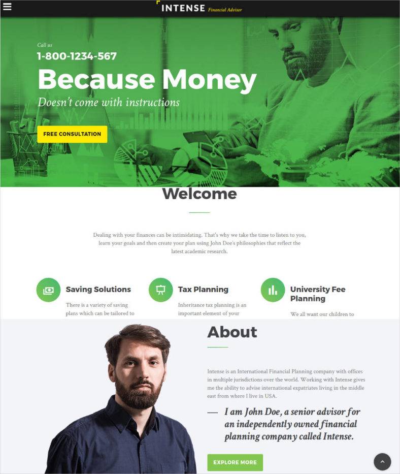 17 Best Financial Advisor Website Templates Free & Premium Templates