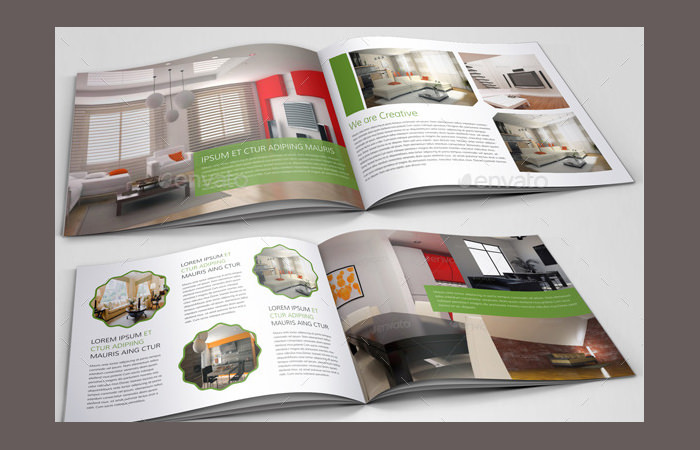 interior design brochure catalog template