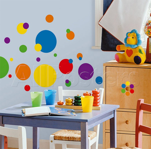 just dots primary wall decal at allposters