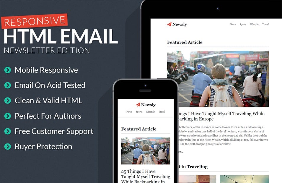 newsletter responsive email template