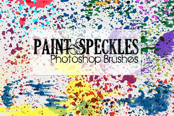 paint speckles 35 photoshop brushes