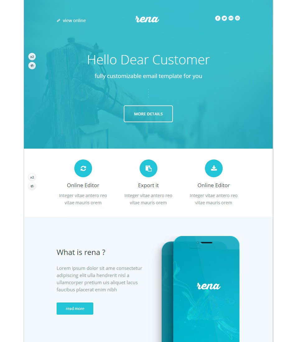 promail email builder 1 responsive landing page