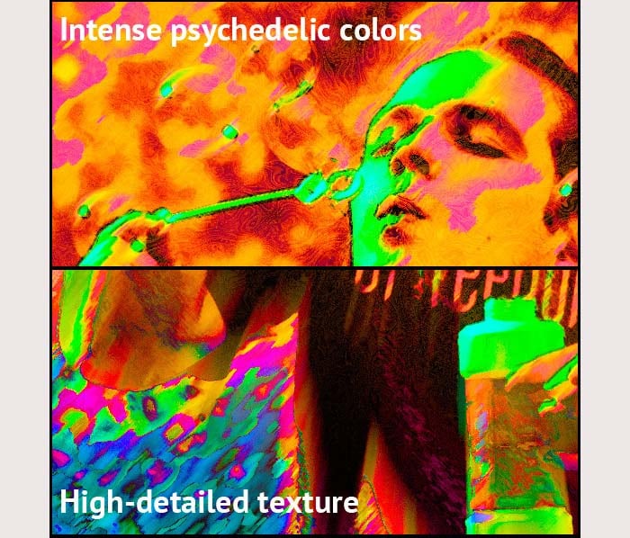 psychedelic photo coloring photoshop cs4 action