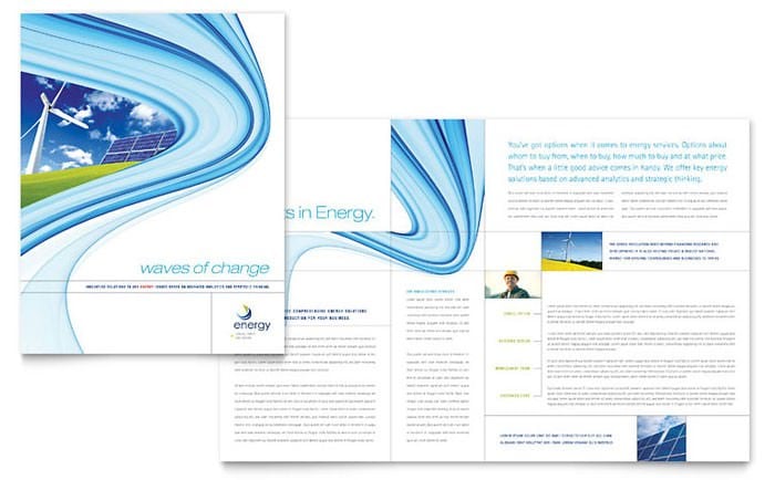 renewable energy consulting brochure template