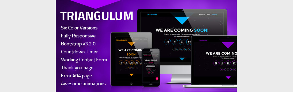 responsive coming soon template