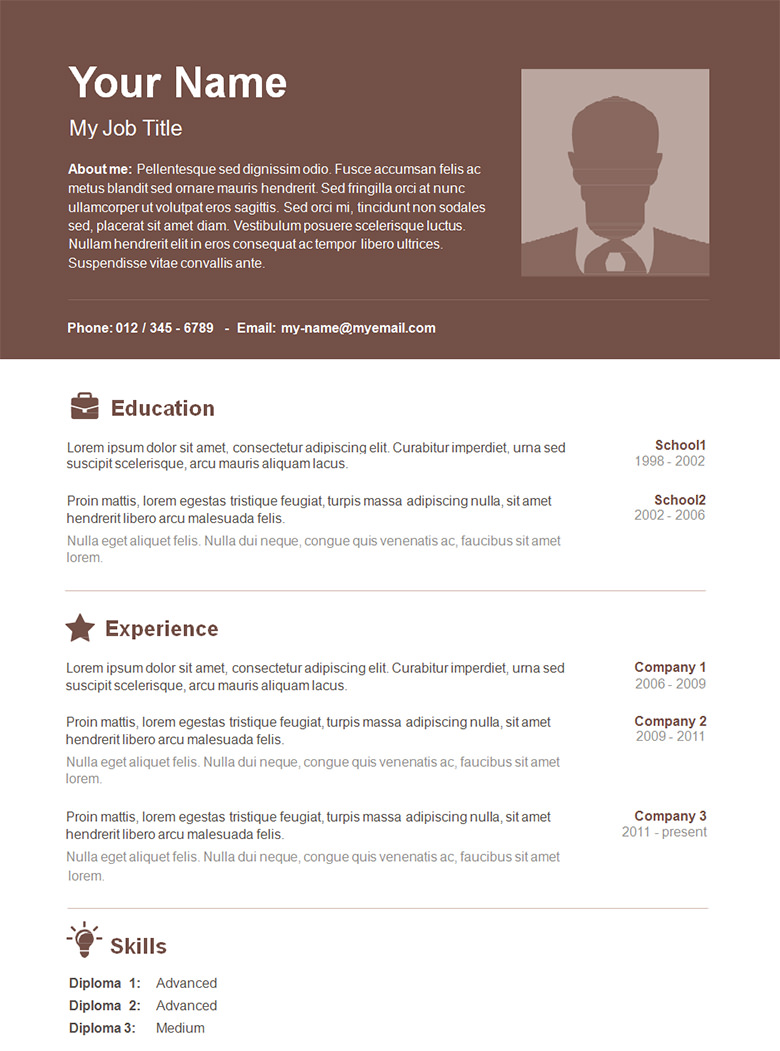 resume template