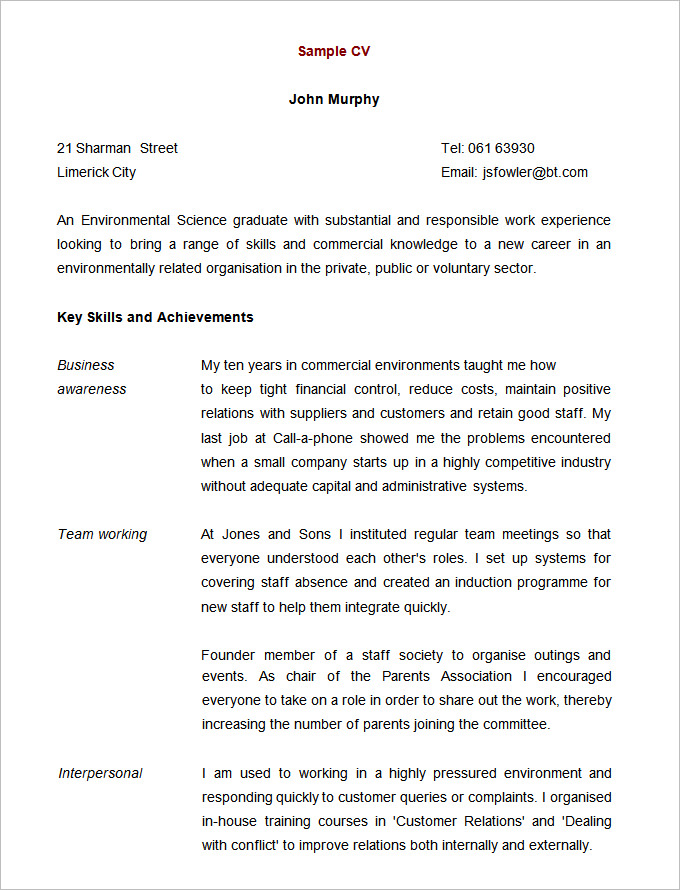 Cv Pattern Pdf 71+ CV Templates - PDF, DOC, PSD, AI