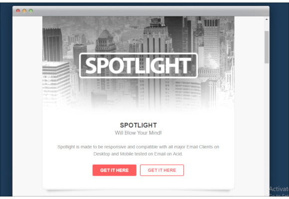 spotlight responsive email template