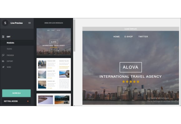 travel agency responsive email template