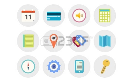 vector collection of modern icons