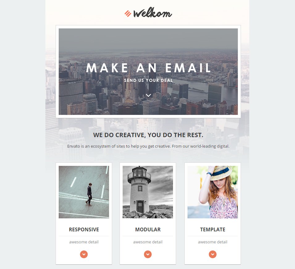 welkom responsive email template