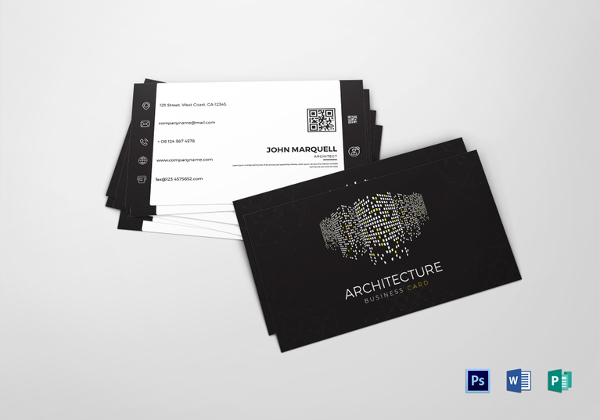 architect student business card