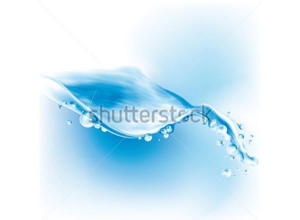 blue water splash surface