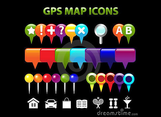 gps map icons