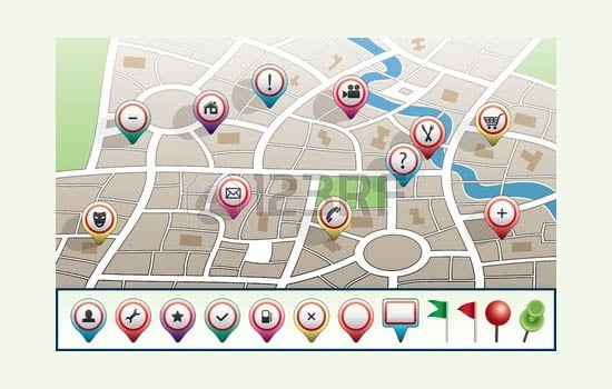 map-with-gps-icons