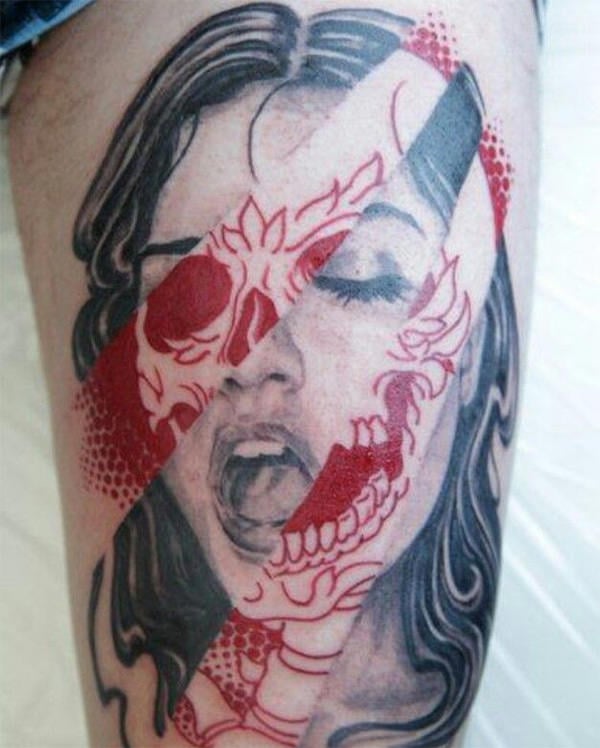 skull portrait tattoos