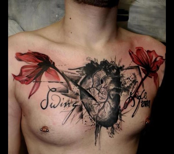 100 Nice and Creative Chest Tattoo Ideas  Art and Design