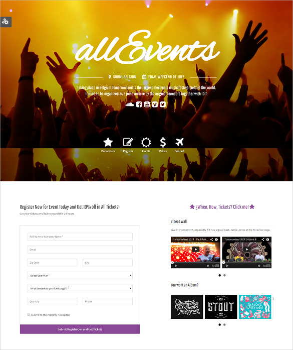 21+ Event Planning Website Themes & Templates