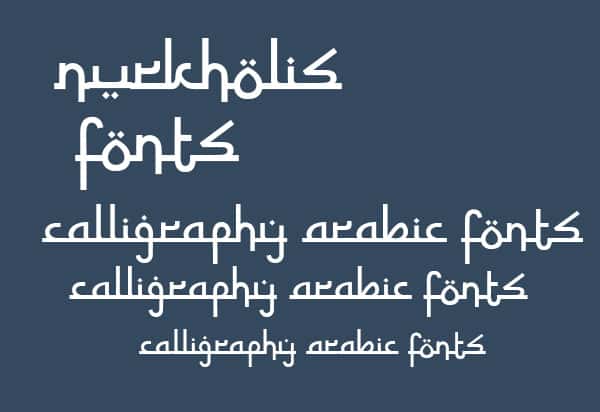 44+ Arabic Calligraphy Fonts