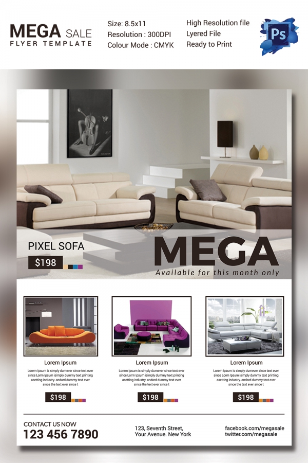 Sofa Mega Sale Flyer