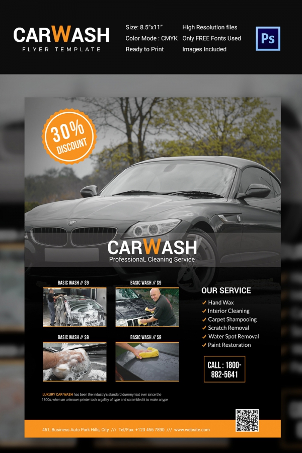 Car Wash Flyer Template