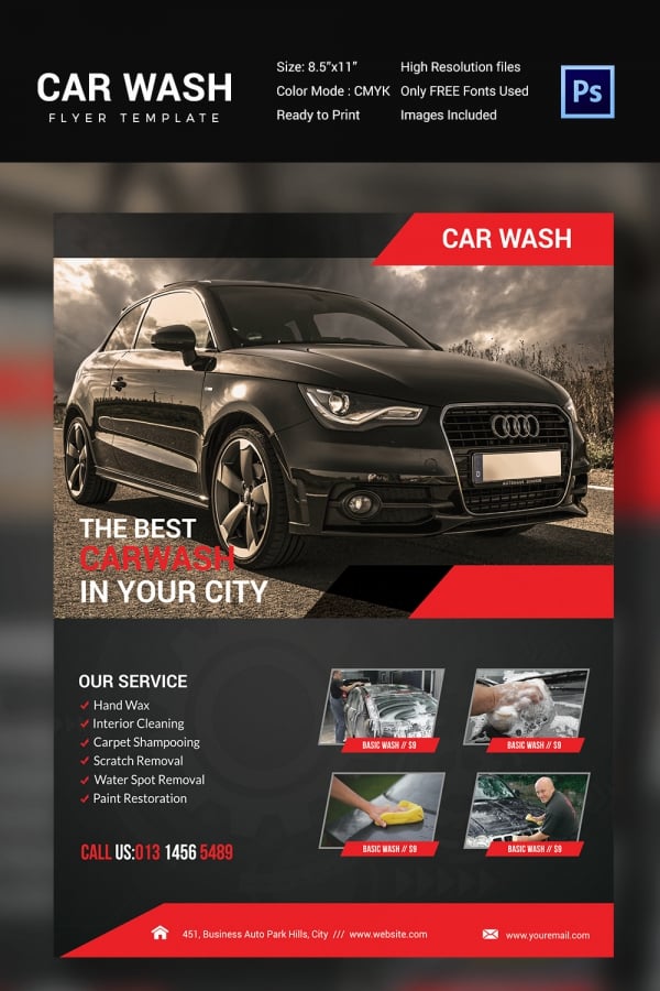 Car Wash Flyer - 48+ Free PSD, EPS, Indesign Format Download | Free