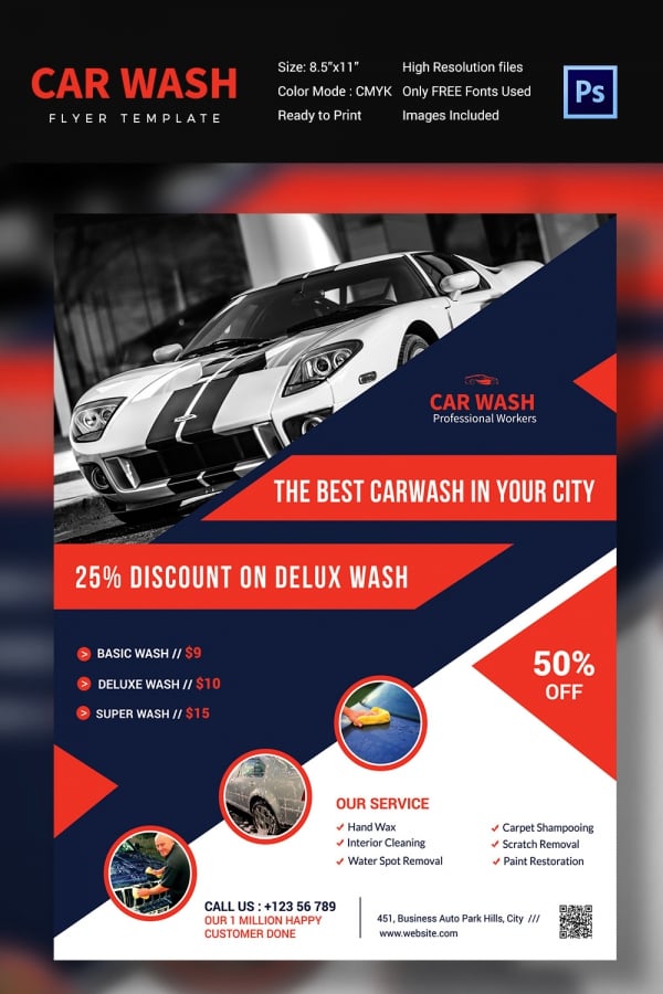 Car Wash Flyer 48+ Free PSD, EPS, Indesign Format Download Free