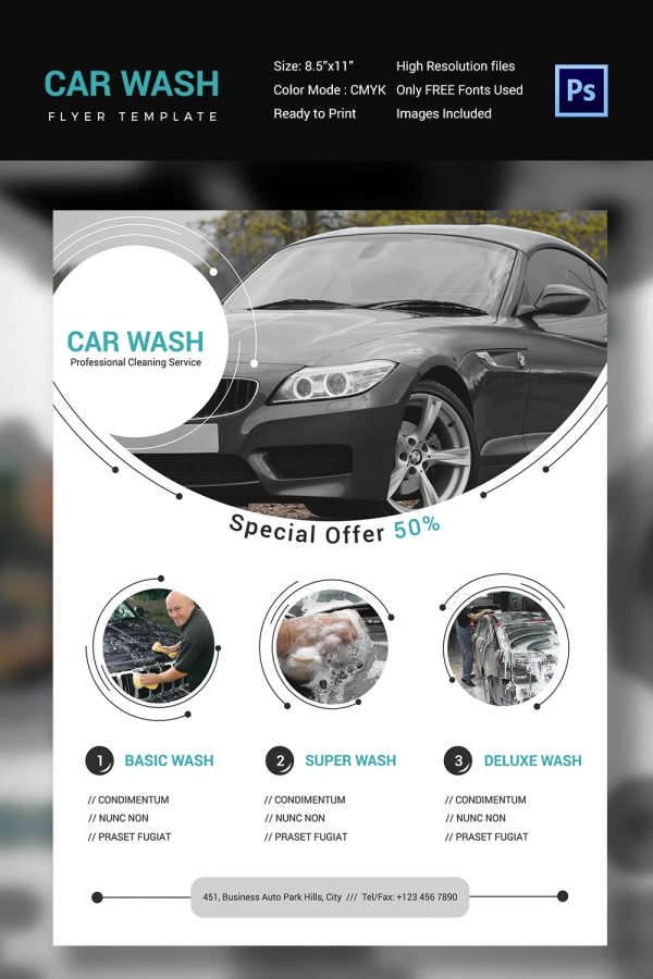 Special Offer Car Wash Flyer