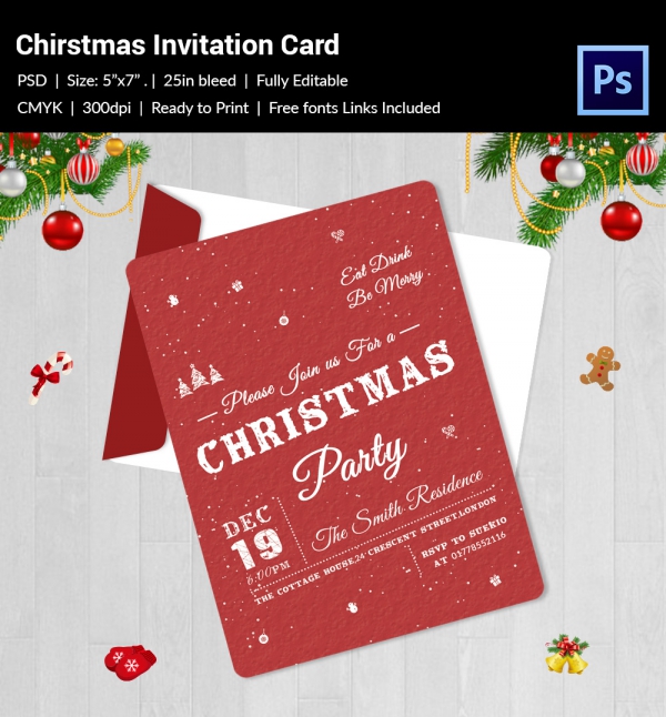 30+ Christmas Invitation Templates - PSD, EPS, Vector, AI, Word