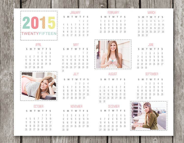 015 2016 calendar template