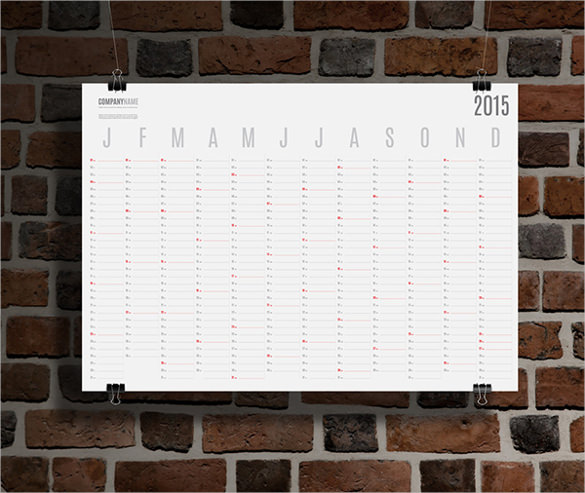 yearly blank calendar template