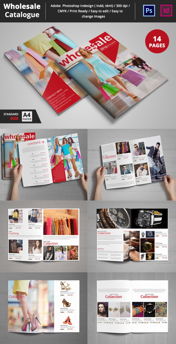 catalog template photoshop free download