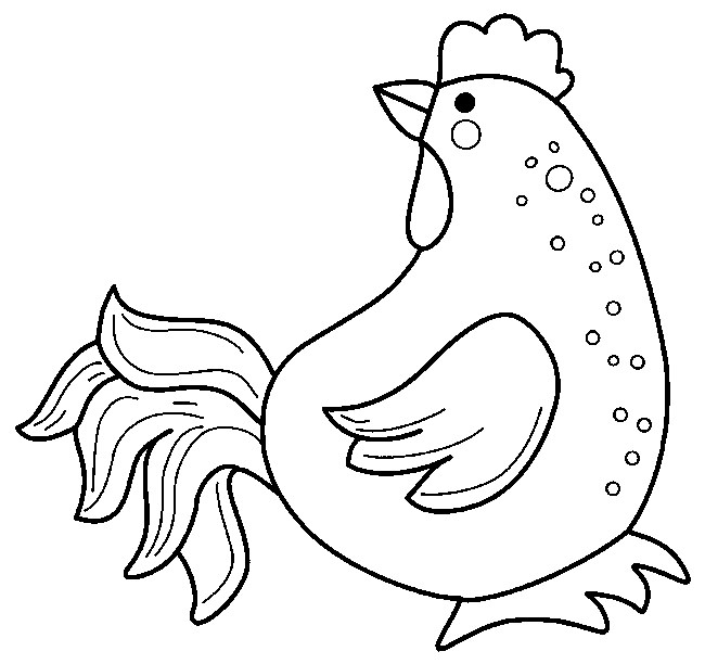 Chicken Template - Animal Templates