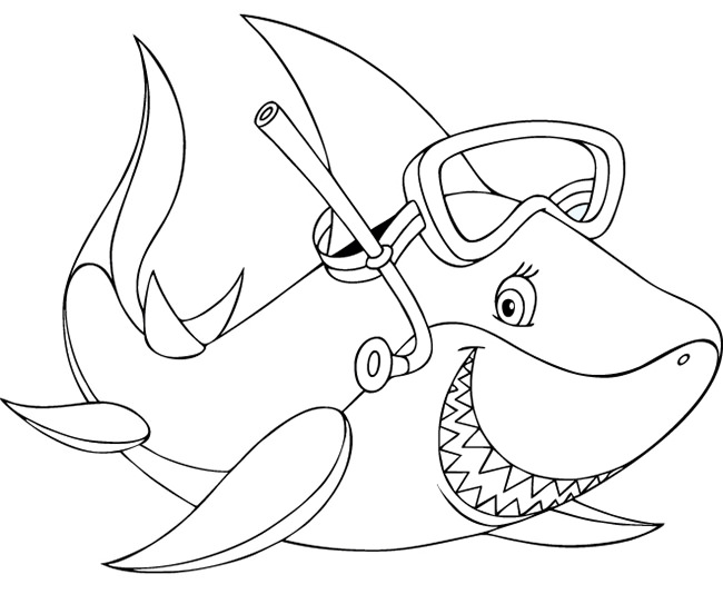 55+ Shark Shape Templates, Crafts & Colouring Pages