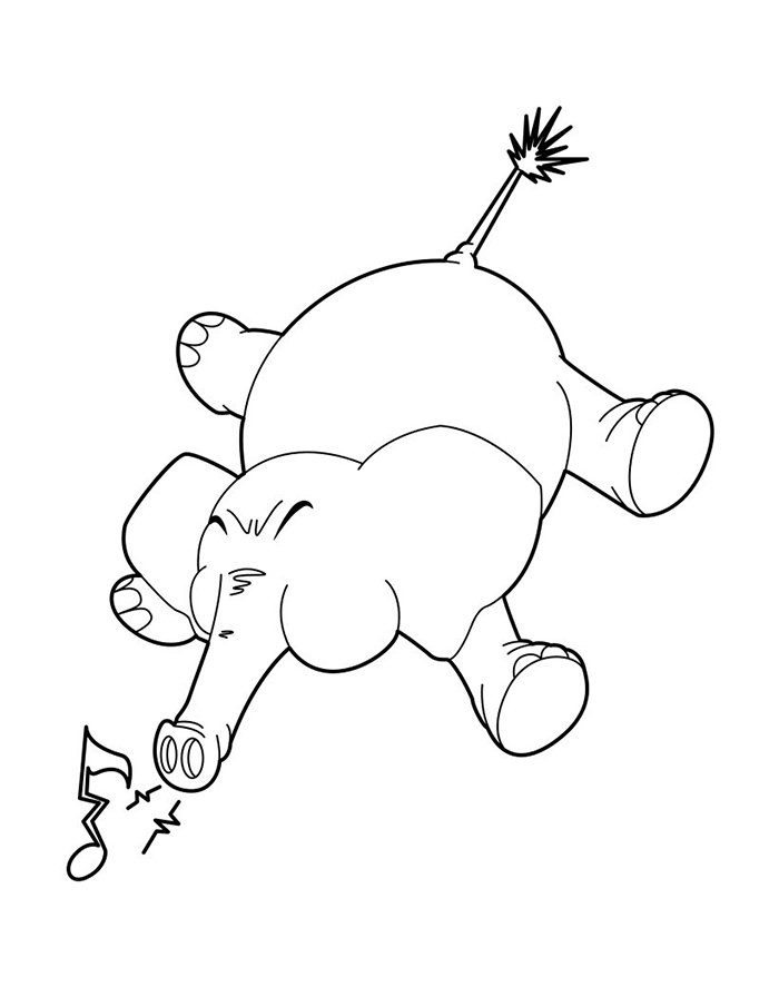 Elephant Template - Animal Templates
