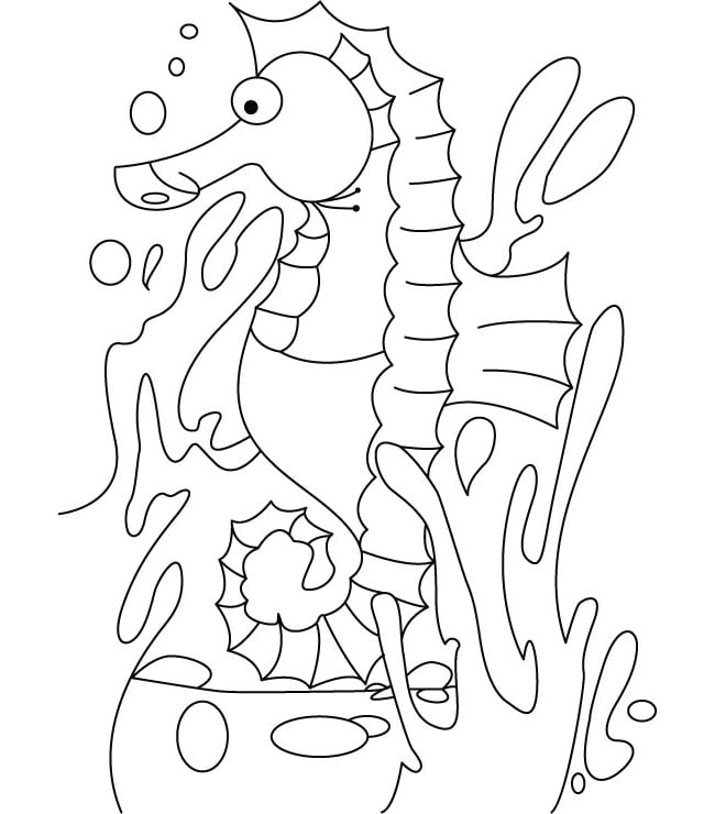 41+ Seahorse Shape Templates, Crafts & Colouring Pages