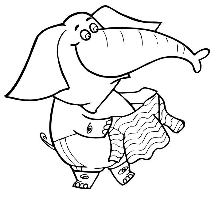 Elephant Template - Animal Templates