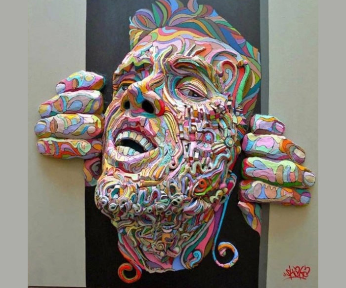 3d effect painting on canvas