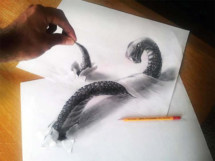 26 3D Pencil Drawings - Pencil Drawings Designs Free Premium 