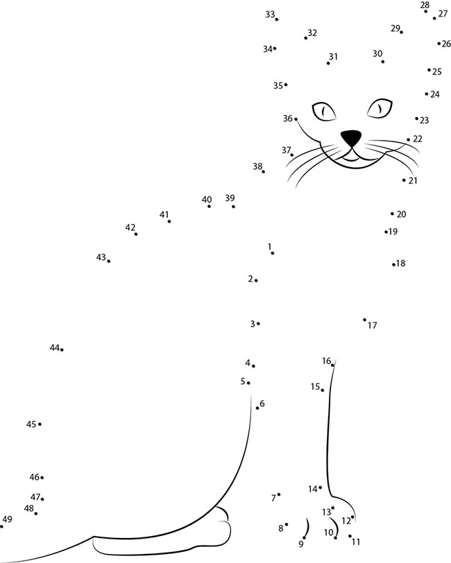 61+ Cat Shape Templates, Crafts And Colouring Pages