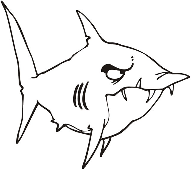 55+ Shark Shape Templates, Crafts & Colouring Pages