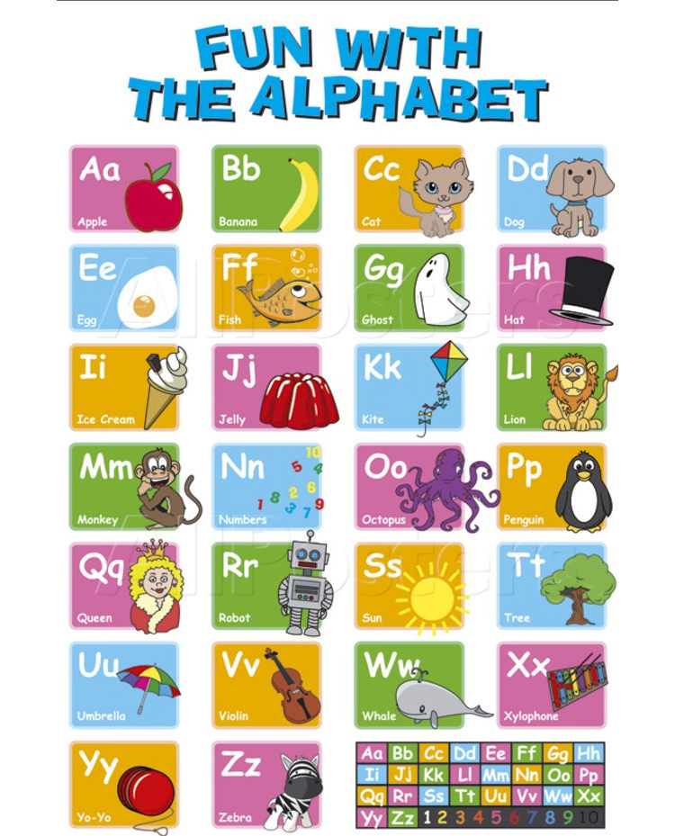 35 best printable alphabet posters designs free