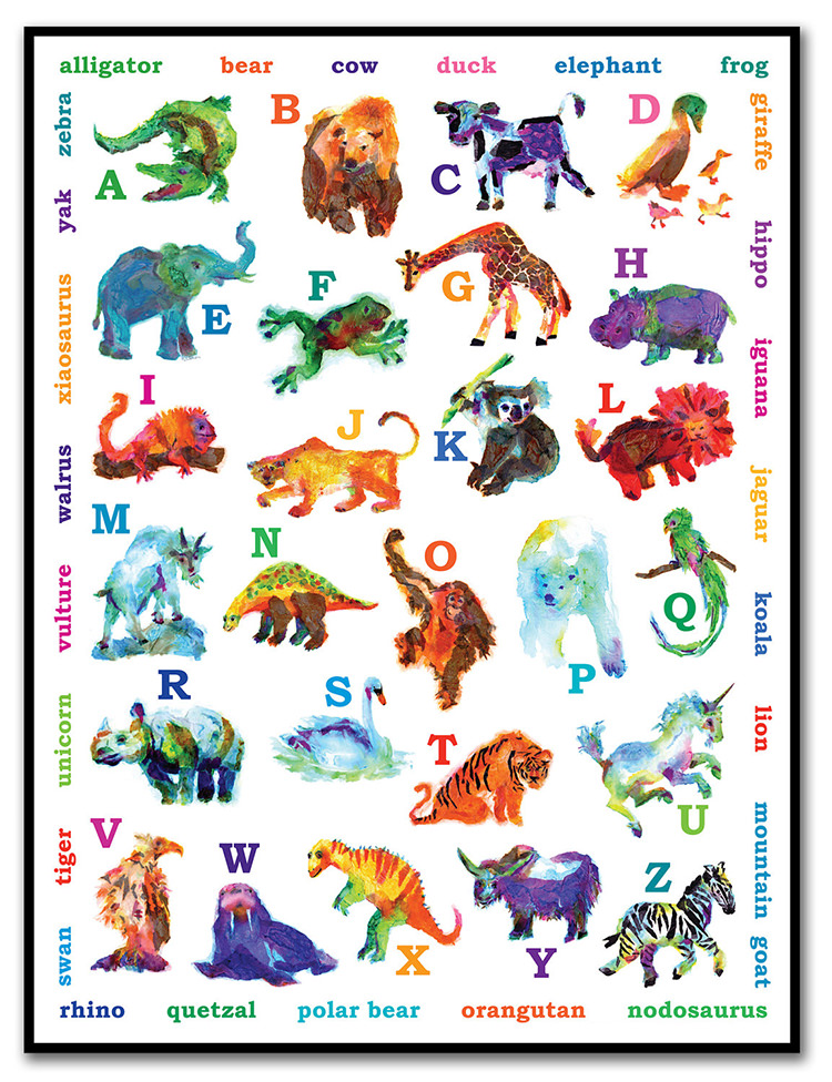 animal alphabet poster