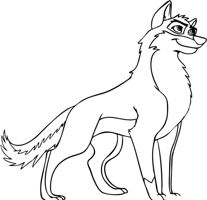 how to draw a anime wolf sitting