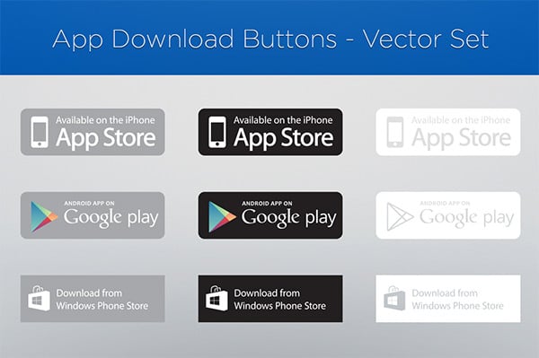 app download buttons