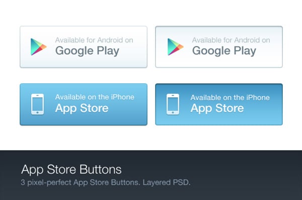 app store buttons