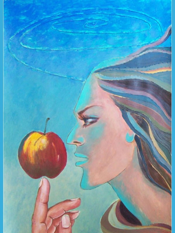apple like earth painting