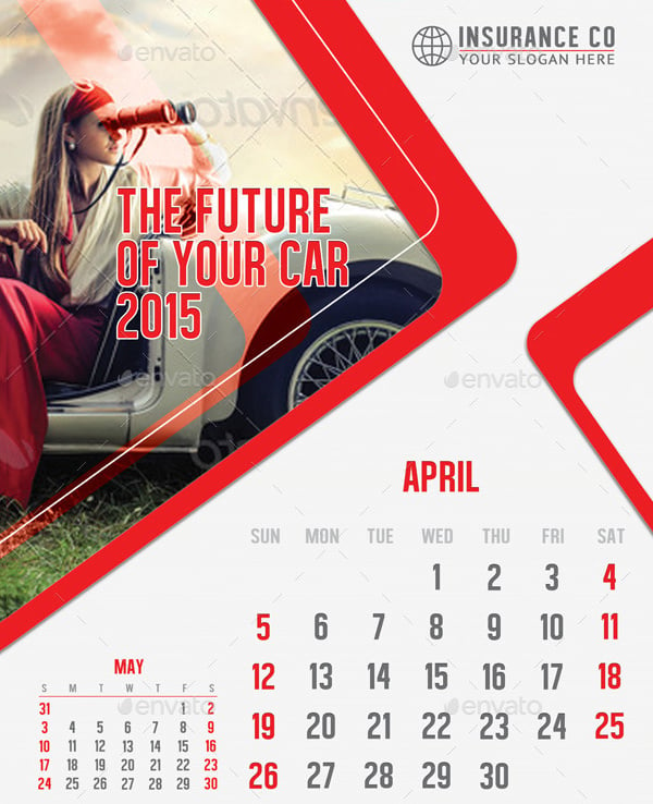 auto insurance calendar template