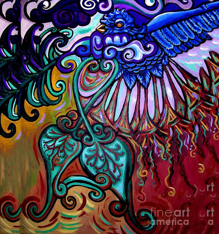 bird heart iii metamorphosis painting