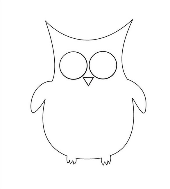 blank owl template